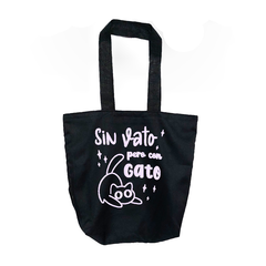 Tote Bag Sin vato pero con gato