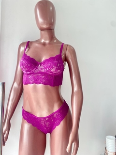 CONJUNTO AFRODITE ROXO - QLINDA INTIMATE