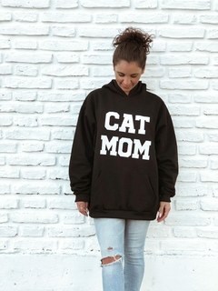 BUZO CAT MOM (NEGRO)