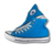 Tênis Converse All Star Seasonal Lona Azul Claro/Preto/Branco hi - comprar online