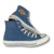 Tênis Converse Chuck Taylor All Star Hi Soothing Craft Azul Oxidado Bege Vaqueta