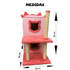 Arranhador com Casinha e Caminha Sustentável - Duplex - Meu Gato Minha Vida - Arranhadores, Casinhas e Caminhas Sustentáveis para seu pet gato