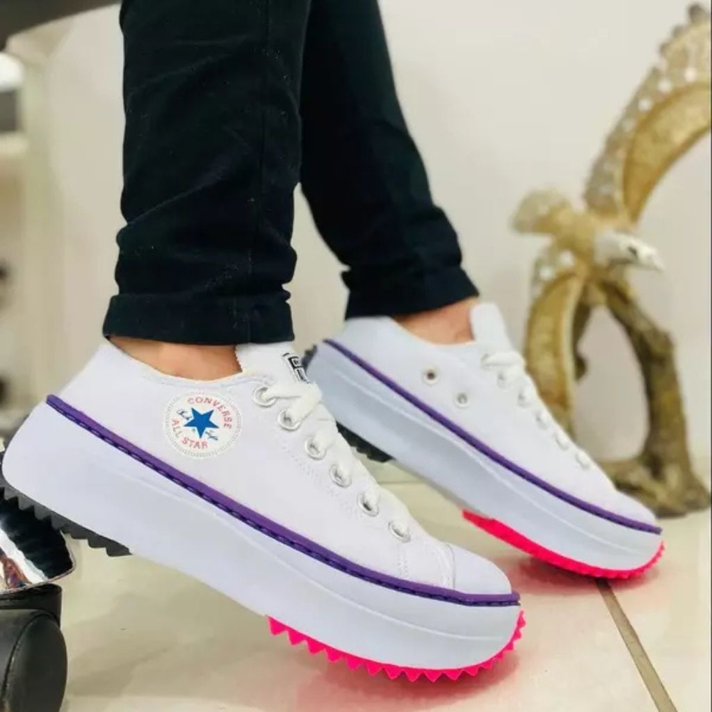 Tênis plataforma,All Star 3.0,tenis femino, tenis confortável