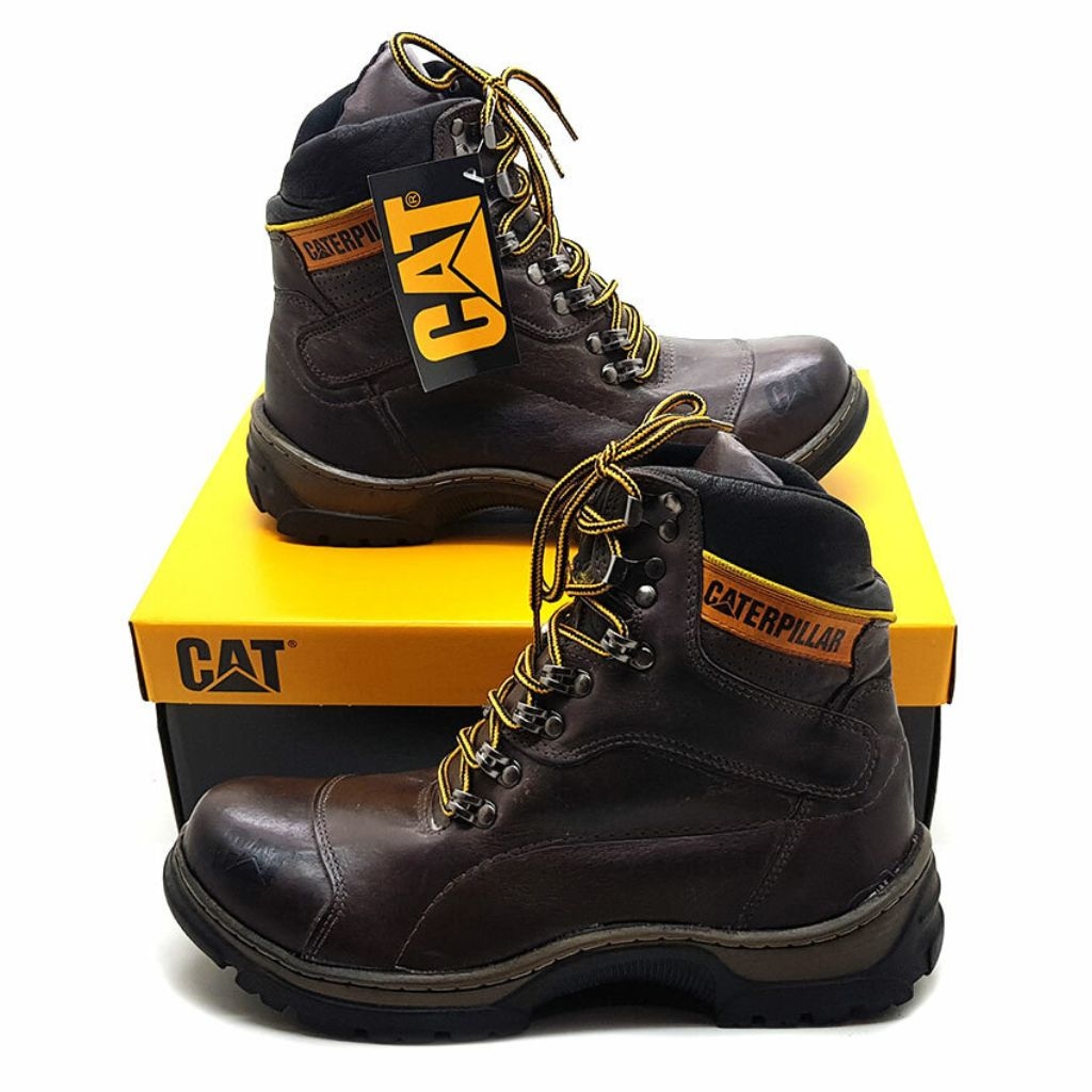 Bota Caterpillar Tenis Leve Coturno Couro Legitimo Promoção.