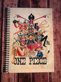 Cuaderno tripulacion one piece