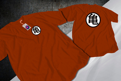 Remera Logo Maestro Roshi Naranja