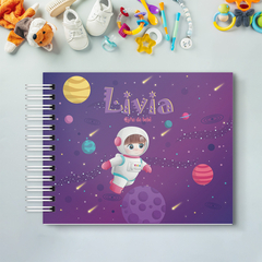 Livro do bebê astro girl planetas