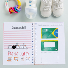Caderneta de saúde gatinhos no muro - comprar online