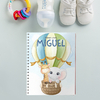 Caderneta de saúde girafa e elefante no balão