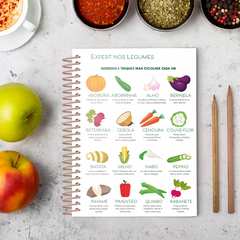 Lista de compras vegetais coloridos - Caellar Studio | Planner, agenda, sketchbook e muito mais!