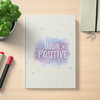 Caderneta ou sketchbook com lombada think positive