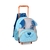 Mochila de carrinho infantil com design de cachorro, ideal para crianças.