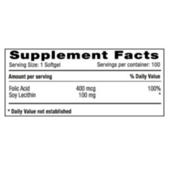 Acido Folico 400mcg x100 Softgels | Natural Systems - comprar online