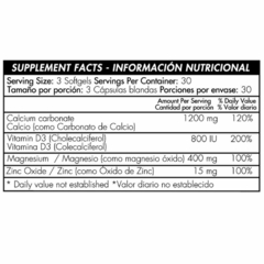 Cal-Mag-Zinc Plus Vd3 90 Softgels | Healthy America - comprar online