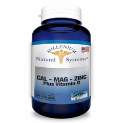 Cal Mag Zinc Plus Vitamin D x 100 Softgels Natural Systems