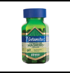 Citrato de Magnesio 490 mg 90 Cápsulas Botanitas