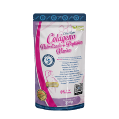 COLAGENO HIDROLIZADO + PEPTIDO MARINO Presentacion en DoyPack 550gr