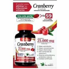 Cranberry 25.000 mg 60 Capsulas Blandas Fito Medics - comprar online