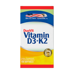 DUOVIT VITAMIN D3+K2 100 CAPSULAS | HEALTHY AMERICA