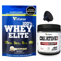 100% WHEY ELITE 2 LBS + CREATINA 100 SERVICIOS