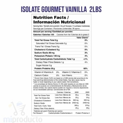 Isolate Gourmet x 2 Libras – Vainilla - comprar online