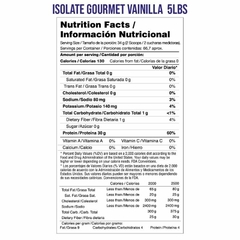 Isolate Gourmet x 5 libras – Vainilla - comprar online