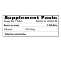 L-Arginina 1000 mg x 60 Softgels Natural Systems - comprar online