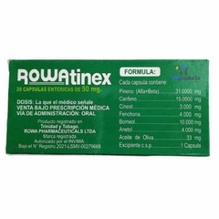 Rowatinex 50 mg x 20 Capsulas - comprar online