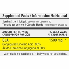 Cla 1500 mg 90 Softgels | Healthy Sports - comprar online