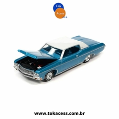 1/64 AUTO WORLD - 1970 CHEVY IMPALA LOWRIDER BLUE - comprar online