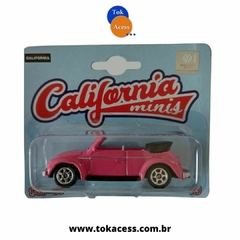 1:60 California Minis - VW Fusca conversível rosa