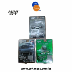 Combo 03 Miniaturas 1:64 MINI GT - BMW M4 GT3 / LB Silhouette WORKS GT Princes RORO / Mercedes Benz Black