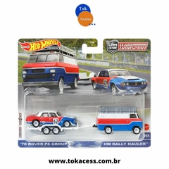 Miniatura 1:64 Hot Wheels - Team Transport - 70 Rover P6 Group e HW Rally Hauler