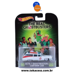 Miniatura 1:64 Hot Wheels - Premium - GHOSTBUSTERS - Ecto-1 GHOSTBUSTERS Cartoon Car - CFR31-D718