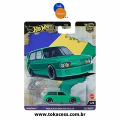 Miniatura 1:64 Hot Wheels - Premium Car Culture - Volkswagen Brasilia verde - FPY86