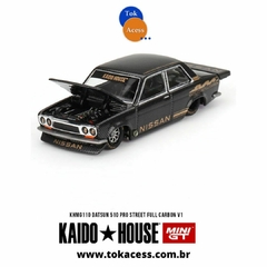 Miniatura 1:64 - Kaido House Mini GT - Datsun 510 Pro Street Full Carbon V10 #110