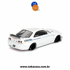 Miniatura 1:64 - Kaido House Mini GT - Nissan Skyline GT-R (R33) Greddy GR33 V1 #113 - loja online