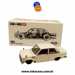 Miniatura 1:64 - Kaido House Mini GT - Datsun 510 Street Nismo V2 branca #122