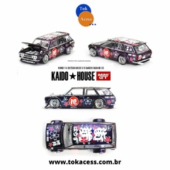 Miniatura 1:64 - Kaido House Mini GT - Datsun Kaido 510 Wagon Hanami V3 roxa #114