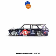 Miniatura 1:64 - Kaido House Mini GT - Datsun Kaido 510 Wagon Hanami V3 roxa #114 na internet