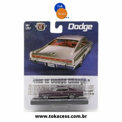 Miniatura 1:64 M2 - Dodge - This is 1966 Dodge Charger Roxo 383 - Auto Drivers R98