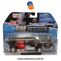 1:64 Maisto - All Star Elite Transport - International Durastar Flatbed / 1965 Buick Riviera