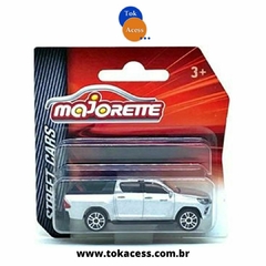 1:64 MAJORETTE - Pickup Toyota Hilux Revo prata - Street Cars