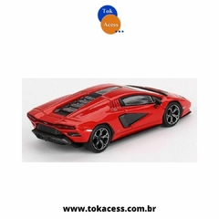 Miniatura 1:64 MINI GT - Lamborghini Countach LPI 800-4 - Rosso Mars Vermelha (720) - Tok Acess