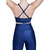 Conjunto Calça Legging + Top Cirrê Disco Gloss Ozzo Cor Azul Marinho - comprar online