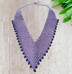 Colla artesanal tejido en mostacilla - comprar online