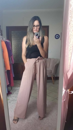 Calça Pantalona Cinto - comprar online