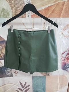 Shorts Saia Couro Eco Verde - comprar online