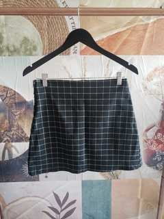 Shorts Saia Xadrez Preto - We Closet