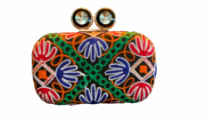 CLUTCH TECIDO BORDADO SHELL